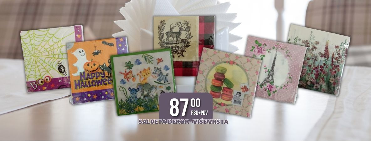 Salvete dekor